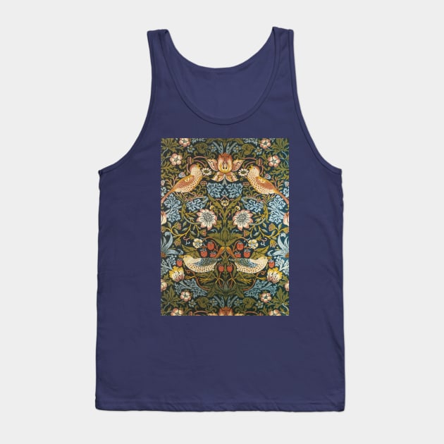 Strawberry Thieves by William Morris Tank Top by MasterpieceCafe